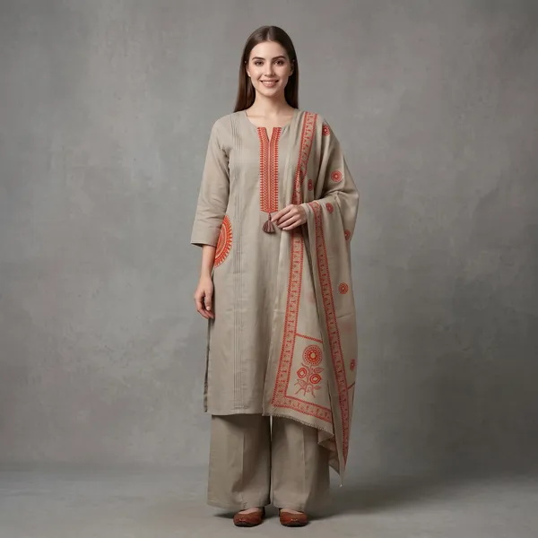 Beige_And_Red_Cotton_Embroided_Salwar_Suit_Set_With_Dupatta_For_Women