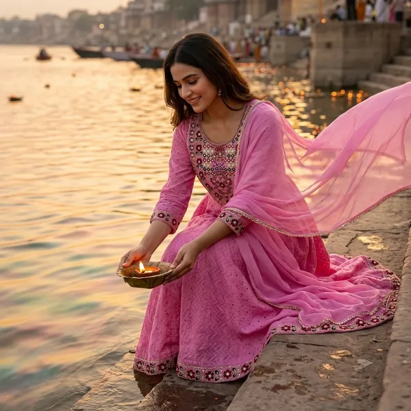 Pink_Cotton_Emroided_Anarkali_Kurta_Set_With_Dupatta_For_Women
