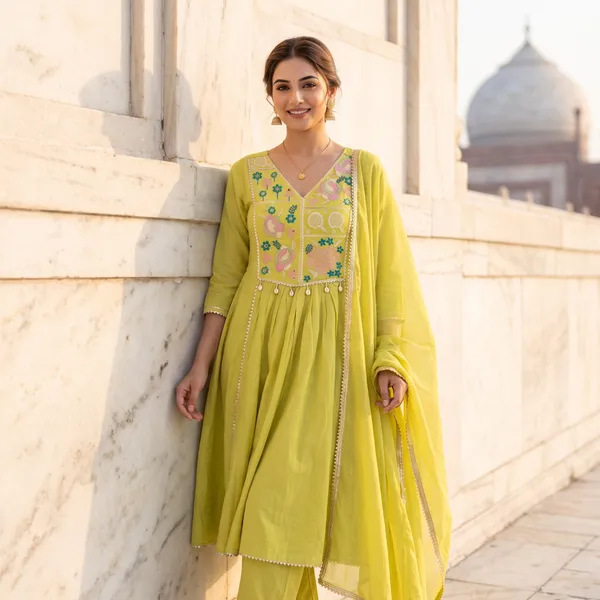 Mint_Green_Cotton_Floral_Emroided_Anarkali_Kurta_Set_With_Dupatta_For_Women