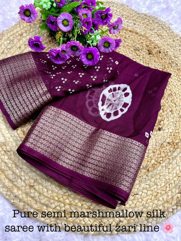 Wine_Silk_Saree_With_Unstitched_Blouse_For_Women