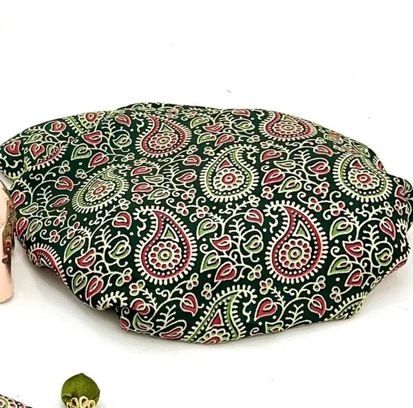 Green_Japan_Satin_Saree_With_Unstitched_Blouse_For_Women