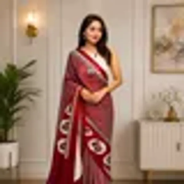 Purple_Japan_Satin_Saree_With_Unstitched_Blouse_For_Women