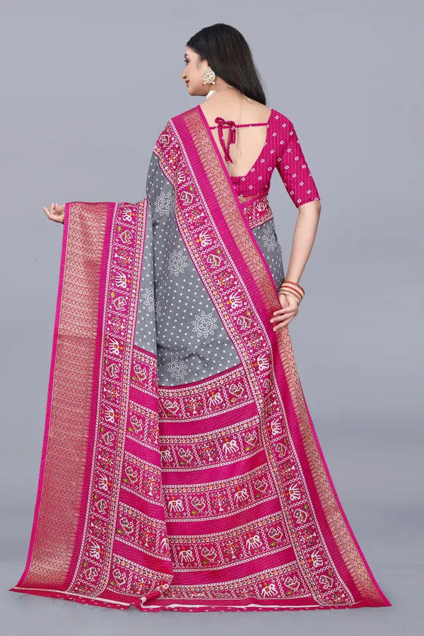 Grey_Dola_Silk_Saree_With_Unstitched_Blouse_For_Women