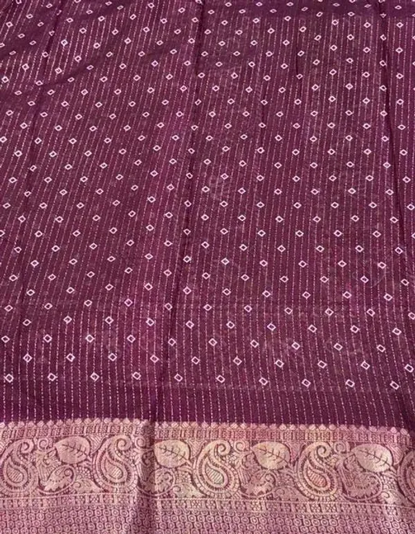 Wine_Dola_Silk_Saree_With_Unstitched_Blouse_For_Women