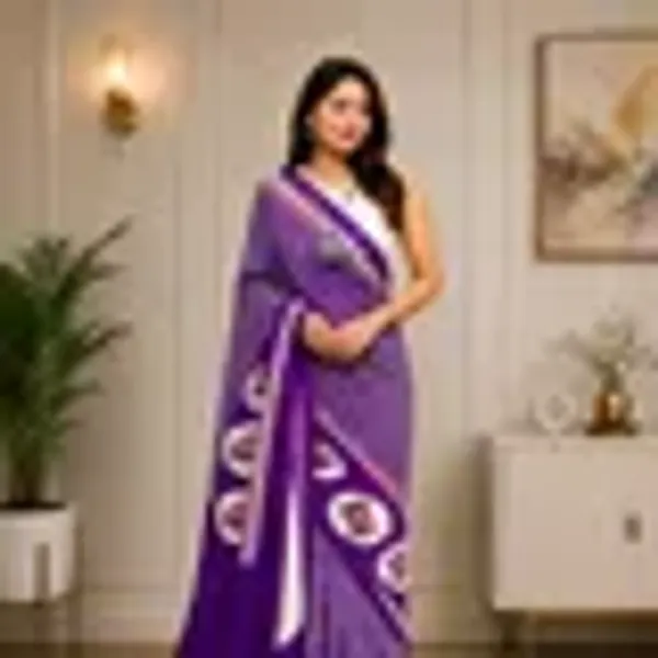 Mustard_Yellow_Japan_Satin_Saree_With_Unstitched_Blouse_For_Women