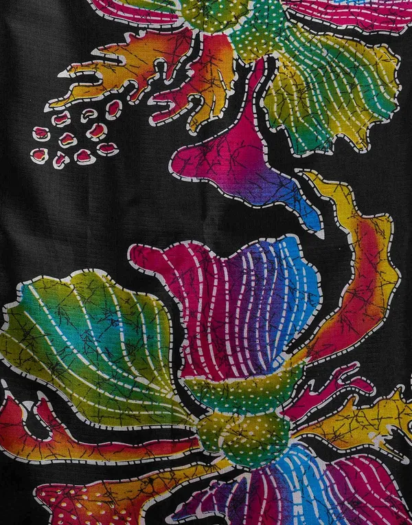 Black_Japan_Satin_Saree_With_Unstitched_Blouse_For_Women