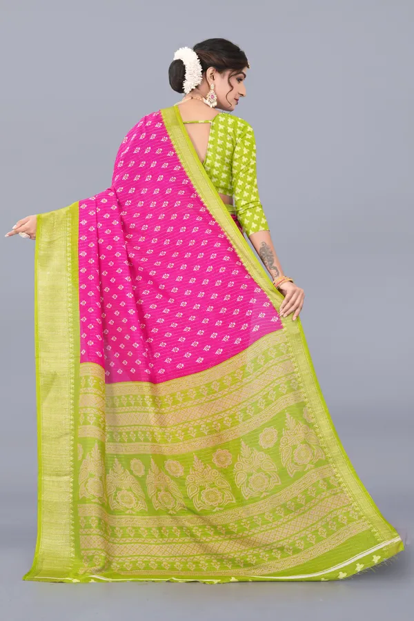 Rani_Dola_Silk_Saree_With_Unstitched_Blouse_For_Women