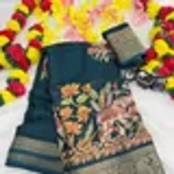 Pink_Georgette_Foil_Saree_With_Unstitched_Blouse_For_Women