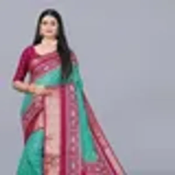 Grey_Dola_Silk_Saree_With_Unstitched_Blouse_For_Women