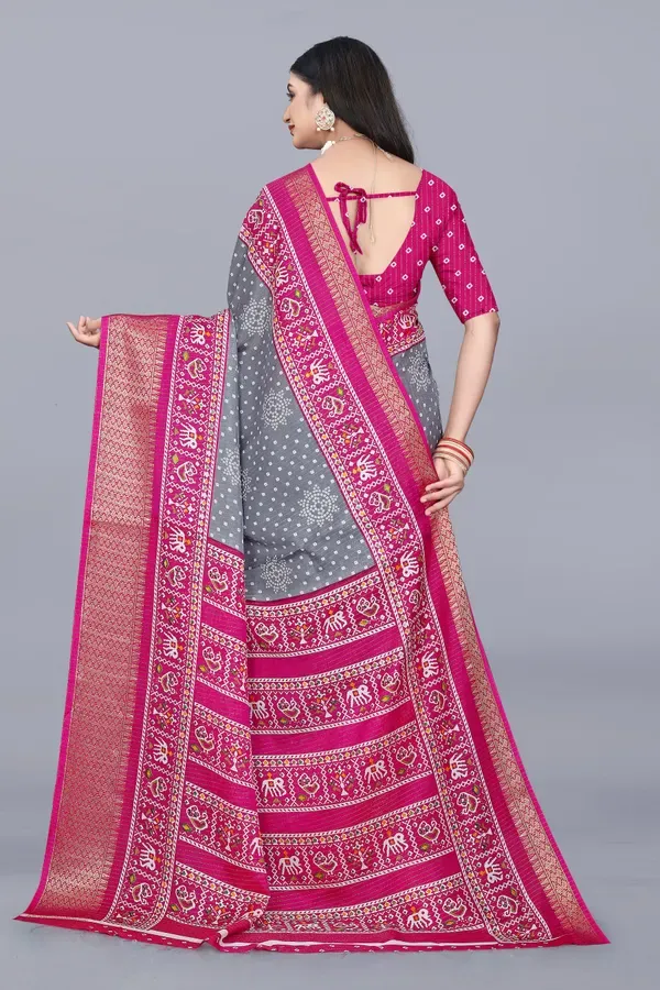 Grey_Dola_Silk_Saree_With_Unstitched_Blouse_For_Women