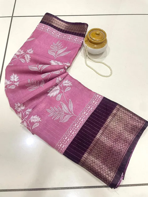 Pink_Dola_Silk_Saree_With_Unstitched_Blouse_For_Women
