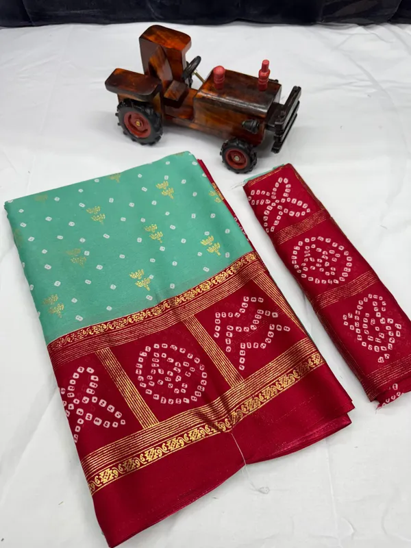 Sea_Green_Moss_Silk_Saree_With_Unstitched_Blouse_For_Women