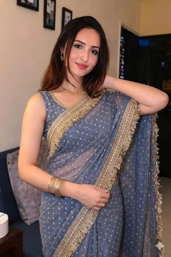 Sanaya_Sophisticated_Slate_Grey_Saree_in_Moss_Fabric_with_Foil_Butti_Work