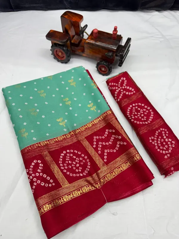 Sea_Green_Moss_Silk_Saree_With_Unstitched_Blouse_For_Women