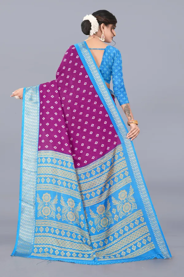 Wine_Dola_Silk_Saree_With_Unstitched_Blouse_For_Women