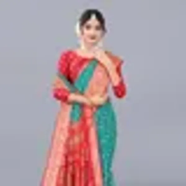 Rani_Dola_Silk_Saree_With_Unstitched_Blouse_For_Women