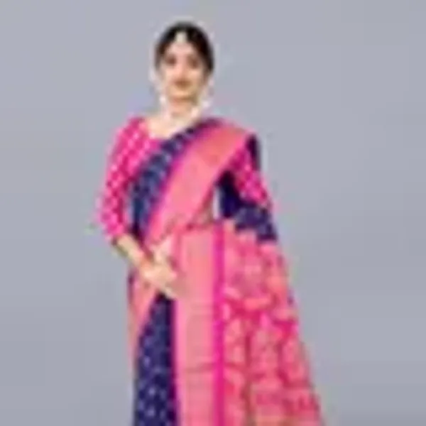 Rani_Dola_Silk_Saree_With_Unstitched_Blouse_For_Women