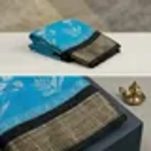 Sea_Green_Dola_Silk_Saree_With_Unstitched_Blouse_For_Women