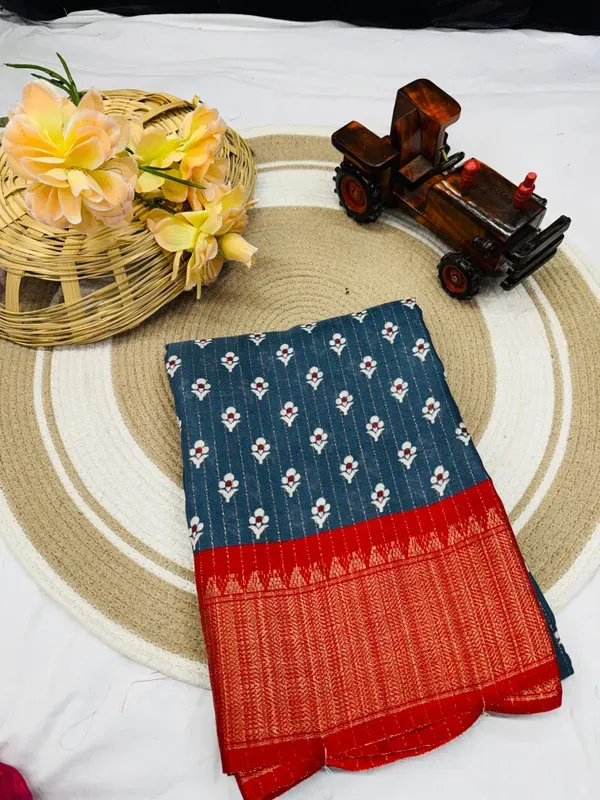 Grey_Dola_Silk_Saree_With_Unstitched_Blouse_For_Women