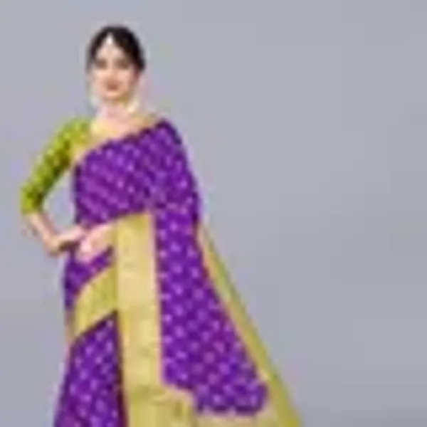 Yellow_Dola_Silk_Saree_With_Unstitched_Blouse_For_Women