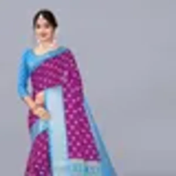 Yellow_Dola_Silk_Saree_With_Unstitched_Blouse_For_Women