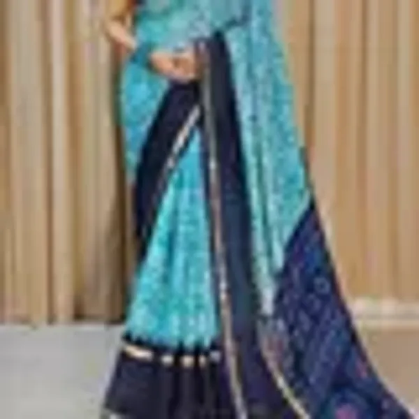 Grey_Cotton_Chex_Saree_With_Unstitched_Blouse_For_Women