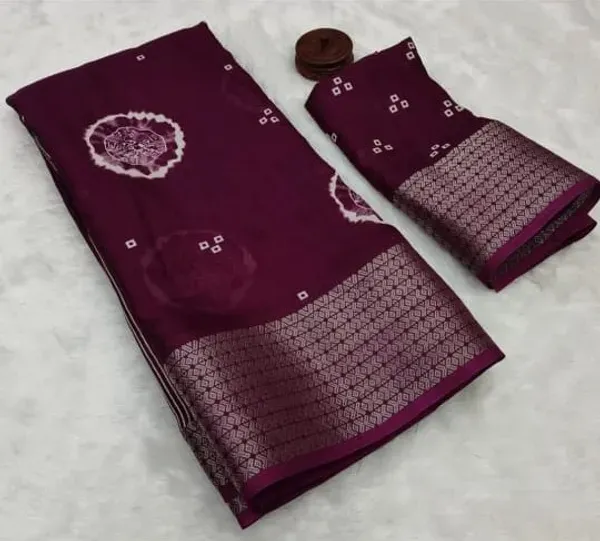 Wine_Silk_Saree_With_Unstitched_Blouse_For_Women