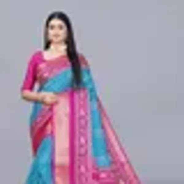Yellow_Dola_Silk_Saree_With_Unstitched_Blouse_For_Women