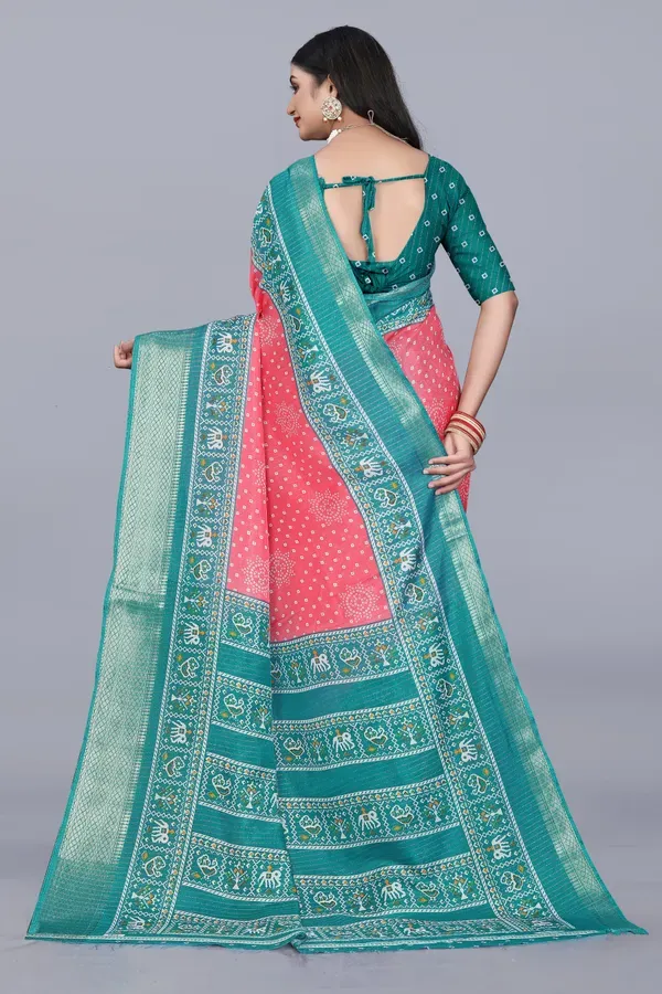 Pink_Dola_Silk_Saree_With_Unstitched_Blouse_For_Women