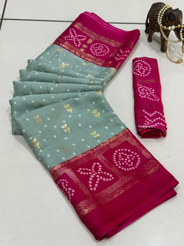Grey_Moss_Silk_Saree_With_Unstitched_Blouse_For_Women