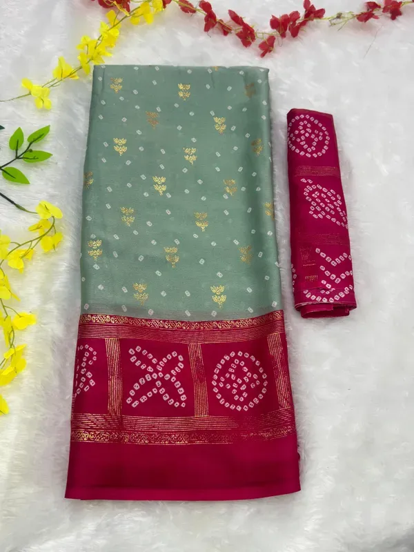 Grey_Moss_Silk_Saree_With_Unstitched_Blouse_For_Women