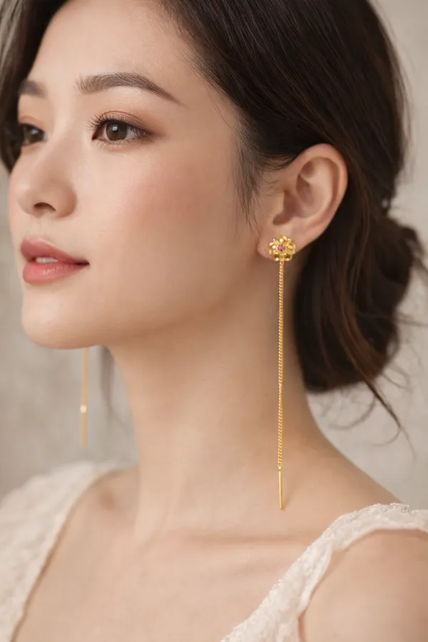 Gold_Bronze_Flower_Sui_Dhaga_Earrings_For_Women