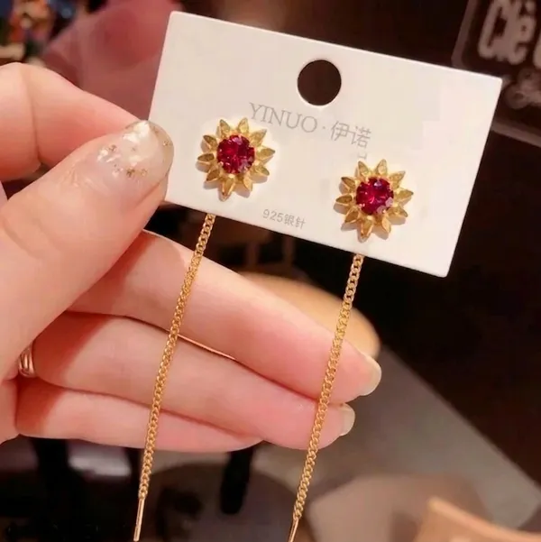 Gold_Bronze_Ad_Red_Stone_Sui_Dhaga_Earrings_For_Women