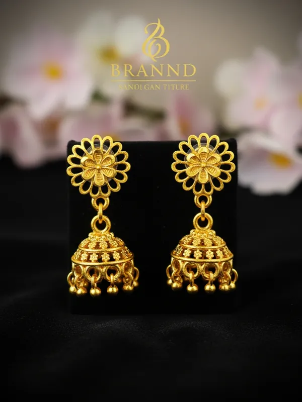 Gold_Bronze_Jhumka_Earrings_For_Women