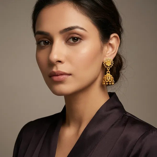 Gold_Bronze_Jhumka_Earrings_For_Women