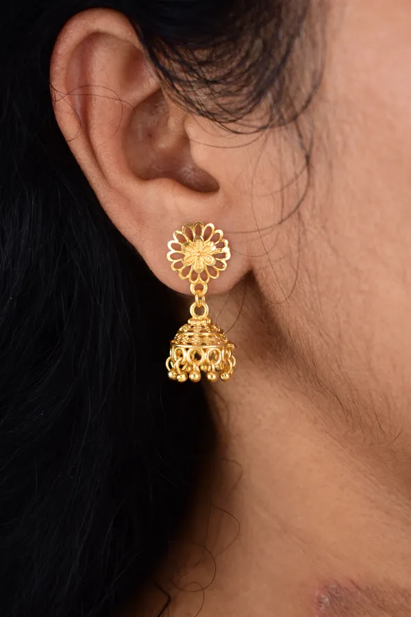 Gold_Bronze_Jhumka_Earrings_For_Women
