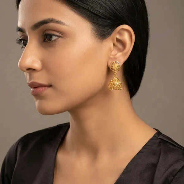 Gold_Bronze_Jhumka_Earrings_For_Women