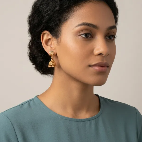Gold_Bronze_Jhumka_Earrings_For_Women