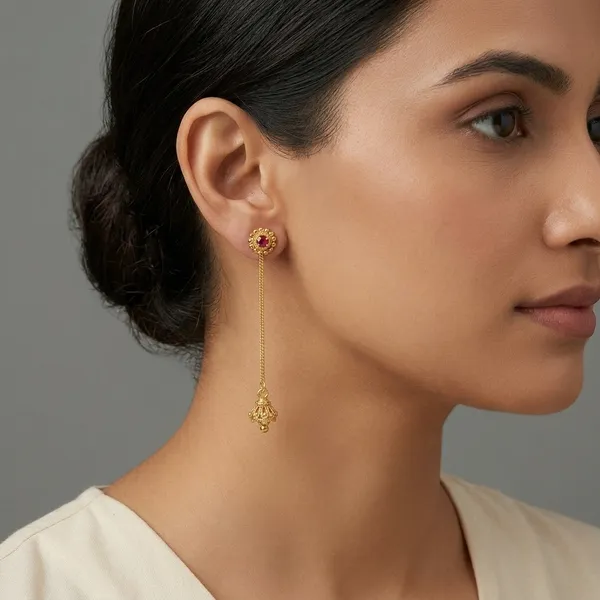 Gold_Bronze_Pink_Crystal_Beads_Jhumki_Sui_Dhaga_Earrings_For_Women
