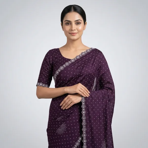 Purple_Silk_Bandhani_Print_Lace_Border_Saree_For_Women