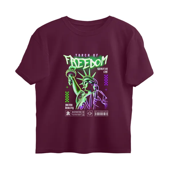 Maroon_Cotton_Oversized_Liberty_Graphic_Print_T-Shirt_For_Unisex