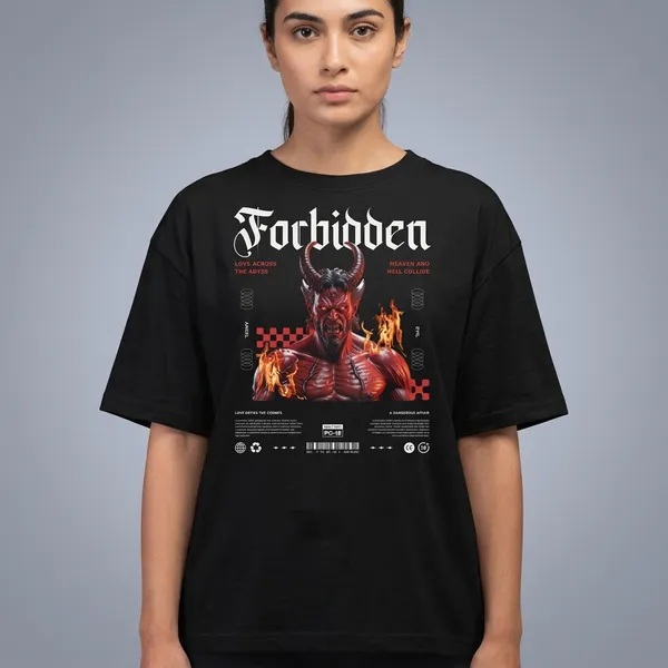 Black_Cotton_Oversized_Graphic_Print_T-Shirt_For_Unisex
