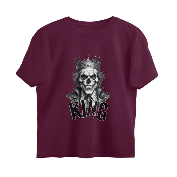 Maroon_Cotton_Oversized_Skull_King_Graphic_Print_T-Shirt_For_Unisex