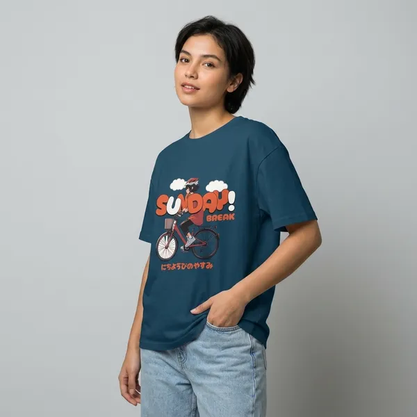 Navy_Blue_Cotton_Oversized_Graphic_Print_T-Shirt_For_Unisex
