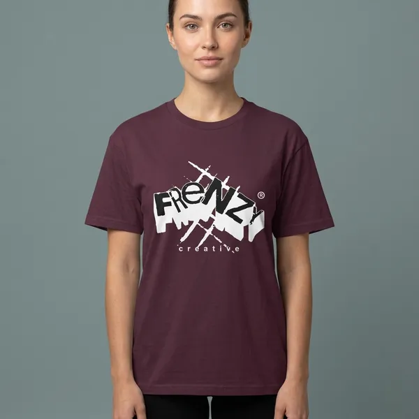 Burgundy_Cotton_Relaxed_Fit_Graphic_Print_T-Shirt_For_Unisex