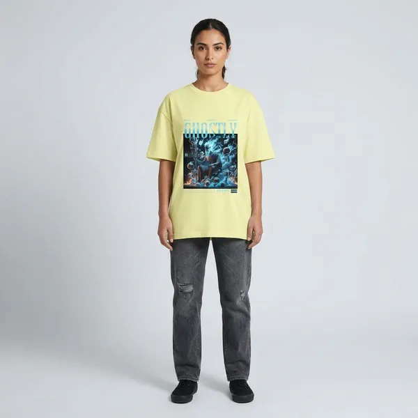 Yellow_Cotton_Oversized_Graphic_Print_T-Shirt_For_Unisex