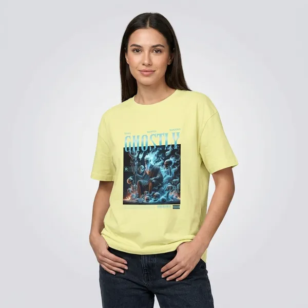 Yellow_Cotton_Oversized_Graphic_Print_T-Shirt_For_Unisex