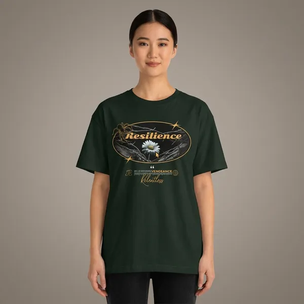 Dark_Green_Cotton_Oversized_Graphic_Print_T-Shirt_For_Unisex