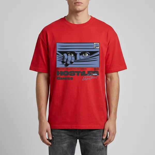 Red_Cotton_Oversized_Horror_Graphic_Print_T-Shirt_For_Unisex