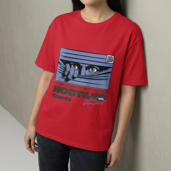Red_Cotton_Oversized_Horror_Graphic_Print_T-Shirt_For_Unisex